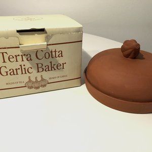 Vintage Williams Sonoma Terra Cotta Garlic Baker by Boston Warehouse Trading Cor